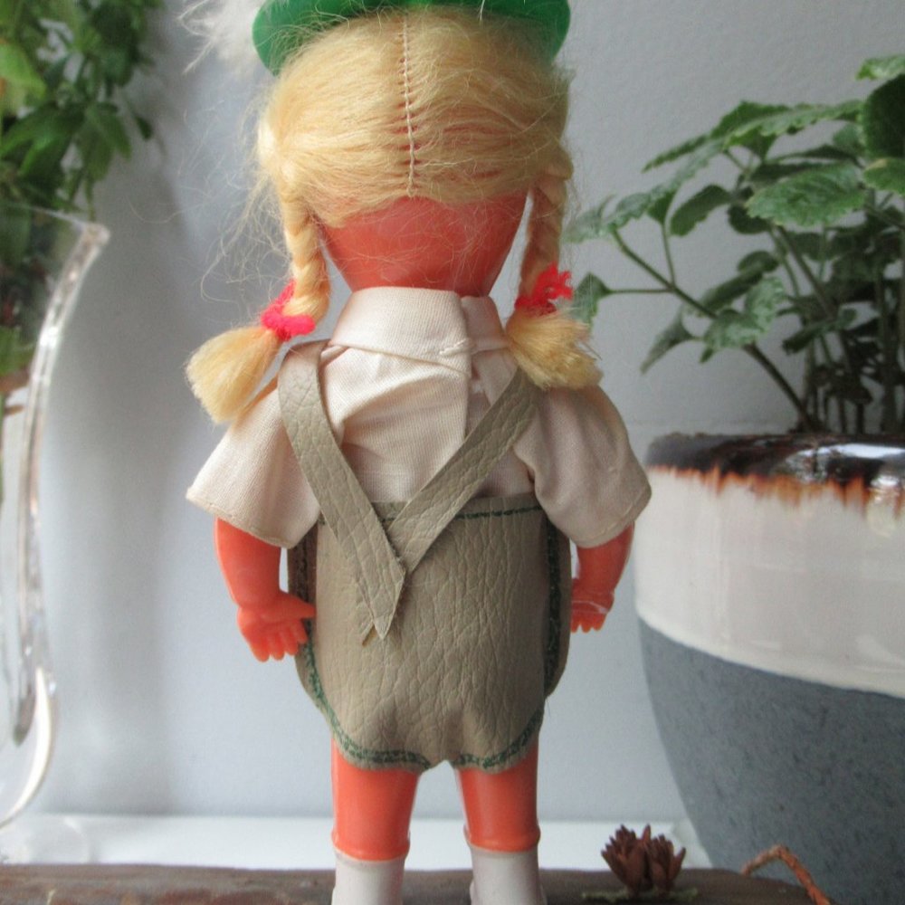 Celluloid Small Collectible Doll in a National Bavarian Costume - Picture 6 of 16